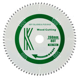 260mm x 30mm x 3.0mm 80T ATB (Neg Rake) Kapex KS120/KS88 Circular Saw Blade - 2603