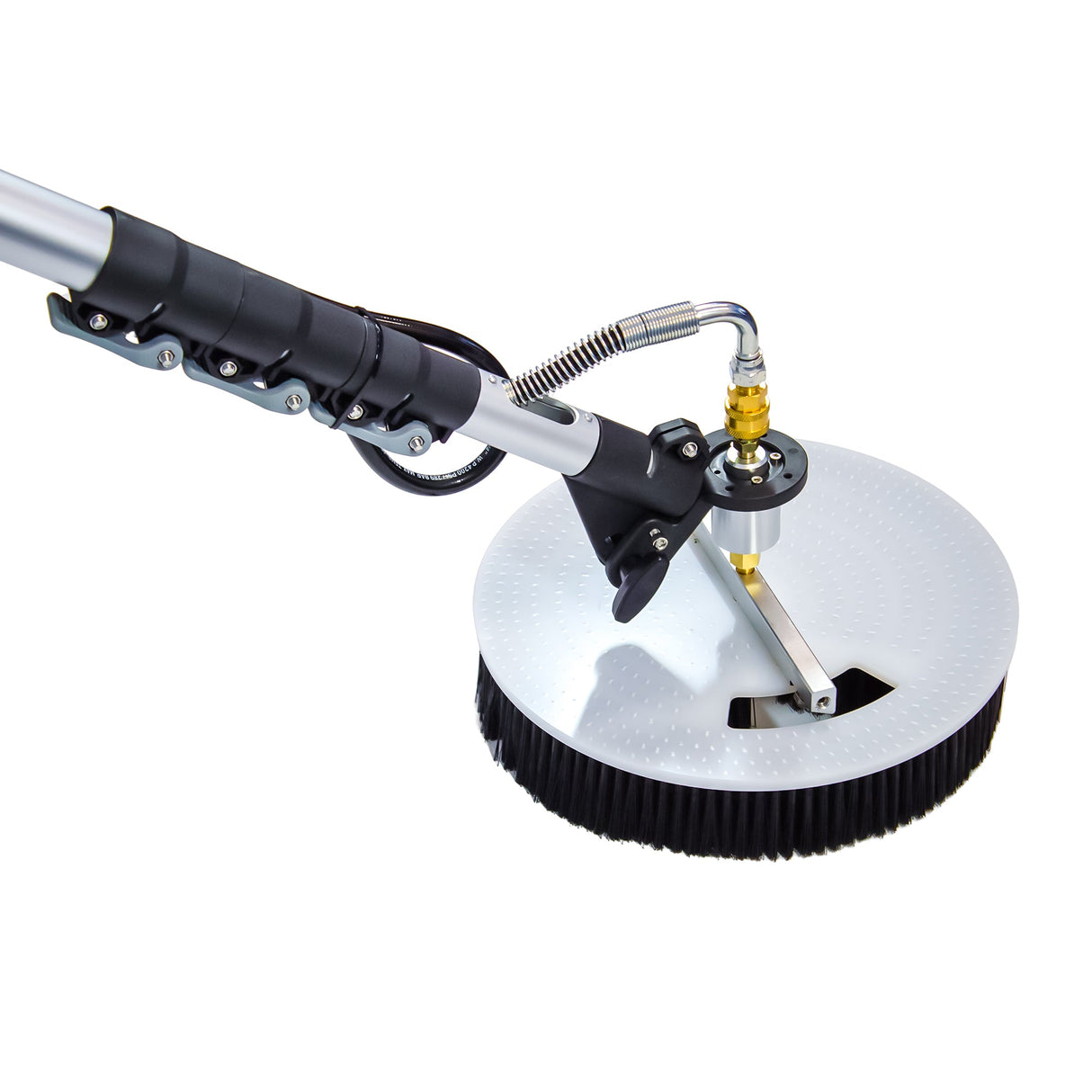 Aquaspray Rotary Solar Panel/Roof Cleaning Brush With 18ft Telescopic Lance