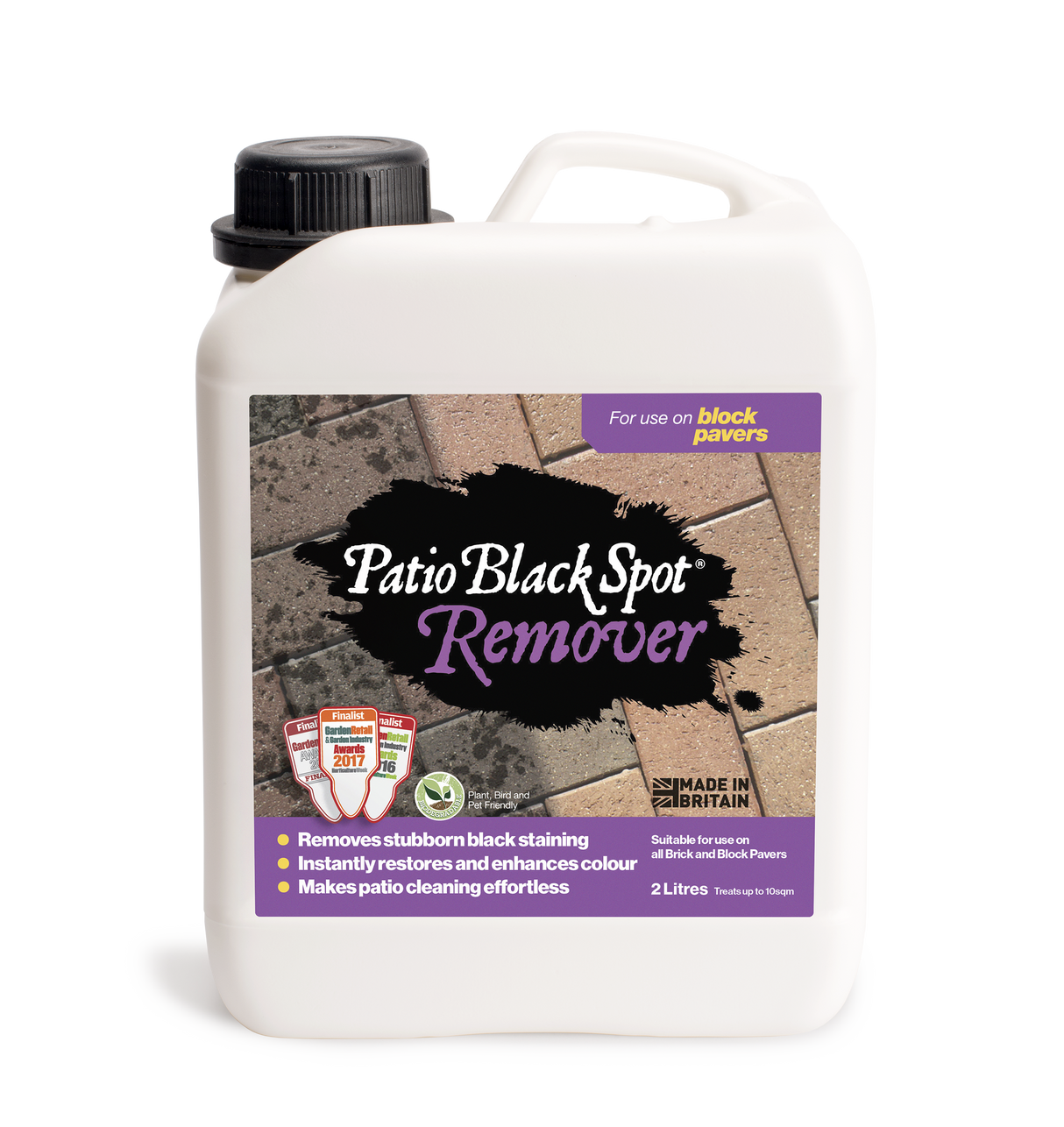 Patio Black Spot Remover For Block Paving 2L