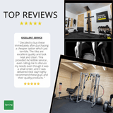 30mm Sprung PRO Gym Floor Tile - Rubber Heavy Duty Gym Flooring