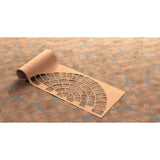Bon Tool Paper Stencils for Decorative Concrete (32-249) Pattern Cobble Circle (1 box)|Size 5’ 4” dia.|Sq Ft 27.5