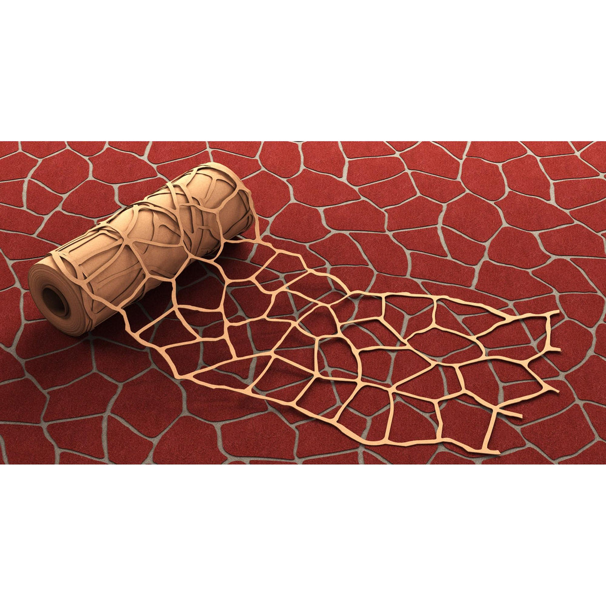 Bon Tool Paper Stencils for Decorative Concrete (32-250) Pattern Flagstone|Size 33” x 365’|Sq Ft 1000|Brick Size 7" x 9" to 8" x 15"