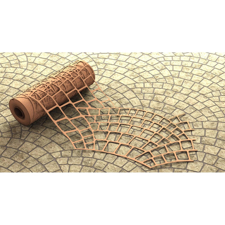 Bon Tool Paper Stencils for Decorative Concrete (32-252) Pattern Fish Scale|Size 29” x 415’|Sq Ft 1000|Brick Size Random Brick Sizes