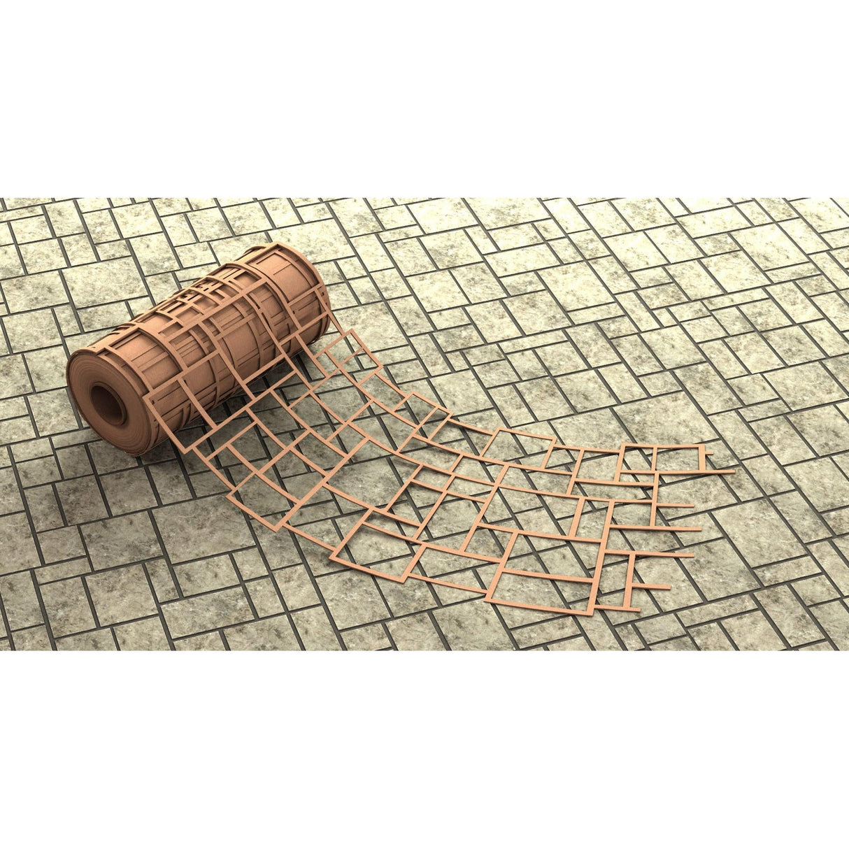 Bon Tool Paper Stencils for Decorative Concrete (32-253) Pattern Ashlar Cut Stone|Size 36” x 335’|Sq Ft 1000|Brick Size 2 3 4" x 4 3 4" to 11" x 12"