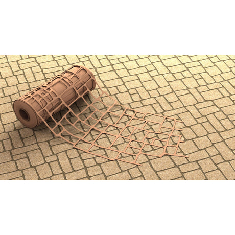 Bon Tool Paper Stencils for Decorative Concrete (32-254) Pattern Old English Cobble|Size 33” x 365’|Sq Ft 1000|Brick Size 3 1 4" x 3 1 2" to 7" x 8 1 4"