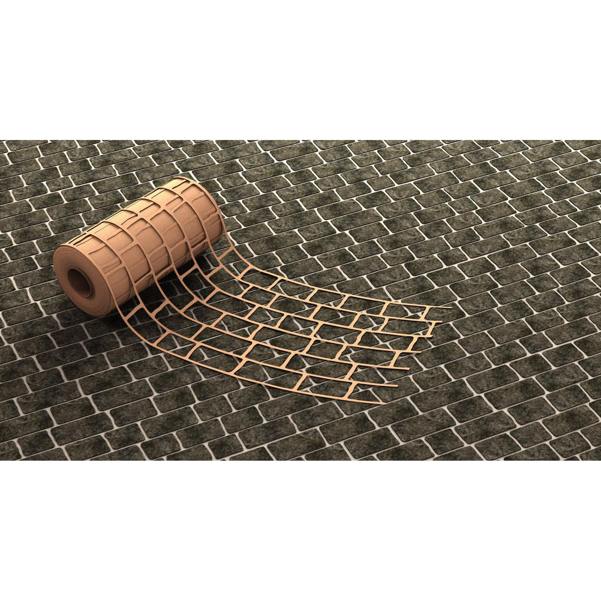 Bon Tool Paper Stencils for Decorative Concrete (32-255) Pattern Random Blue Stone|Size 33” x 365’|Sq Ft 1000|Brick Size 5" x 5" to 5" x 10"