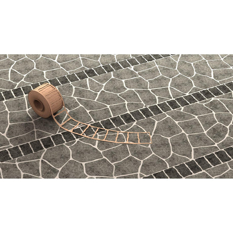 Bon Tool Paper Stencils for Decorative Concrete (32-258) Pattern Cobble Header|Size 8” x 300’|Brick Size 4" x 8" to 5" x 8"
