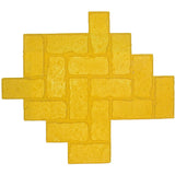 Bon Tool Antique Brick Herringbone Urethane Mat (32-318) 29 1 4” x 33 1 2"| Yellow Texture Mat