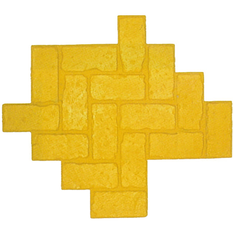 Bon Tool Antique Brick Herringbone Urethane Mat (32-318) 29 1 4” x 33 1 2"| Yellow Texture Mat