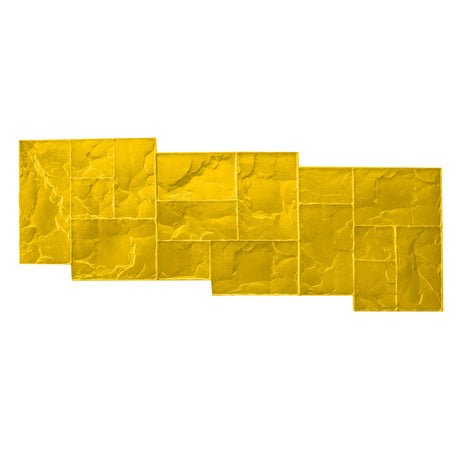 Bon Tool Tri-Ashlar Slate Urethane Mat (32-537) 25” x 69 1 2"| Yellow Texture Mat