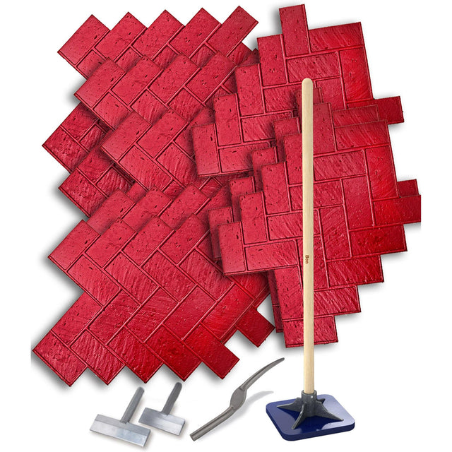 Bon Tool Herringbone Brick Concrete Texturing Kit (32-844)