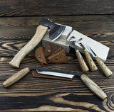 5pc Hand-Forged Woodworking Tool Set | 52100 Steel