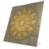 Patio Circle Kit Sun Circle Paving 2.56m Antique Grey