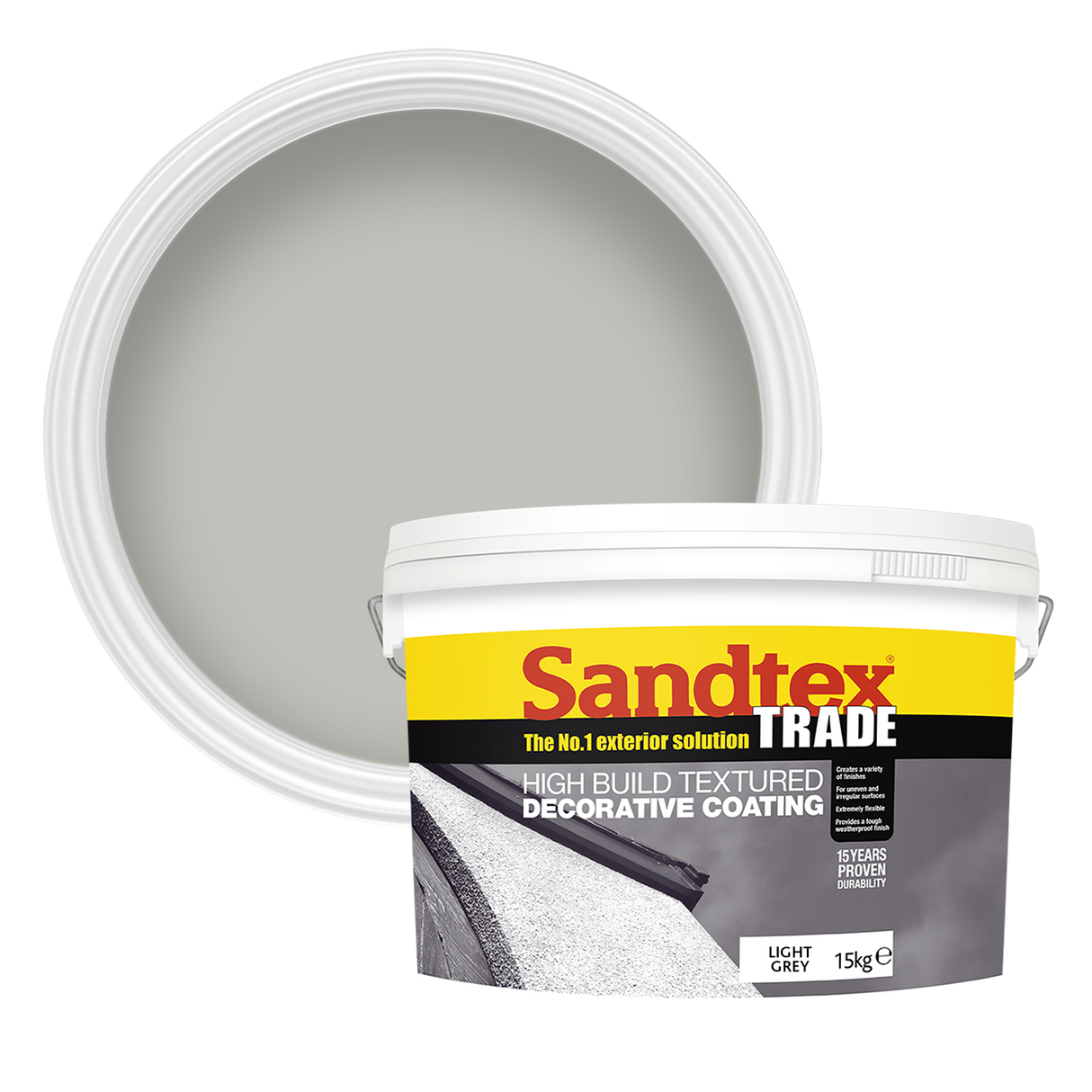 Sandtex-Trade-High-Build-Decorative-Coating-LightGrey-15KG-P1