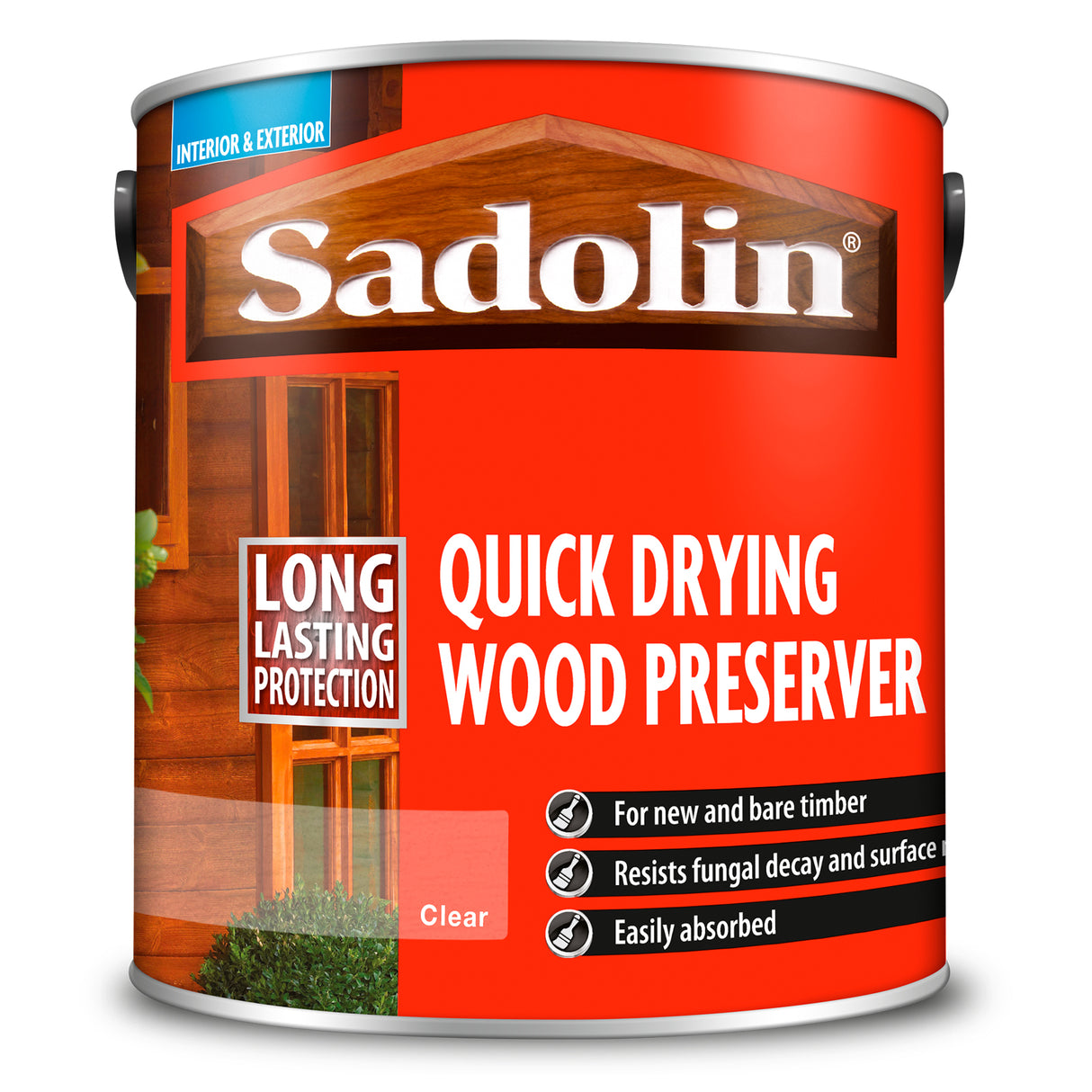Sadolin Quick Drying Wood Preserver Clear 2.5 L