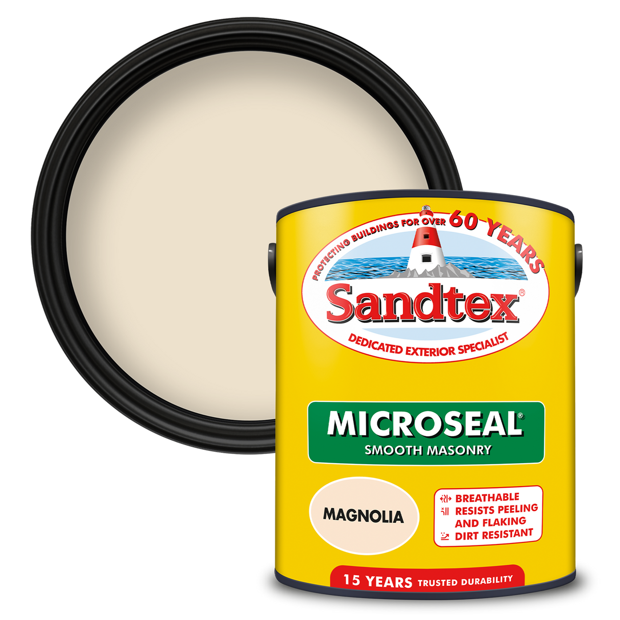 Sandtex-MasonryPaint-Microseal-Smooth-15Year-Weatherproof-Exterior-Wall-Paint-Magnolia-5L