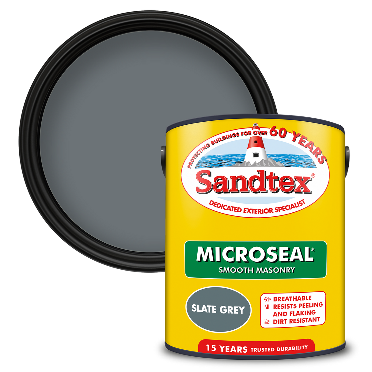 Sandtex-MasonryPaint-Microseal-Smooth-15Year-Weatherproof-Exterior-Wall-Paint-Slate-Grey-5L