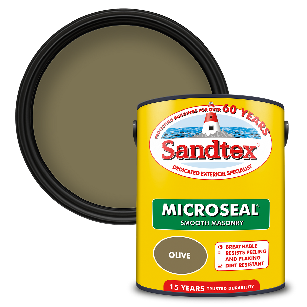 Sandtex-MasonryPaint-Microseal-Smooth-15Year-Weatherproof-Exterior-Wall-Paint-Olive-5L