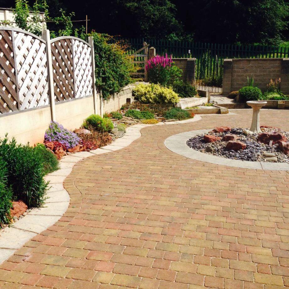 50mm Rumbled Block Paving Brick - Autumn - Armstrong Cheshire