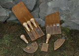 Professional Leatherworking Tool Kit – Cutting Knife, Beveler, Stitching Chisels & Accessories