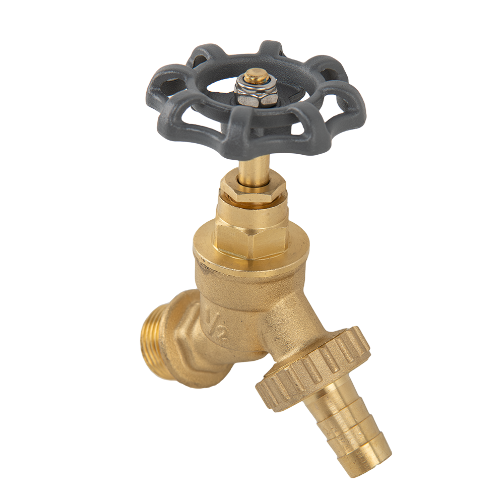 IBC 2” S60X6 Cap with Brass Bib Round Handle Tap ½” Barb