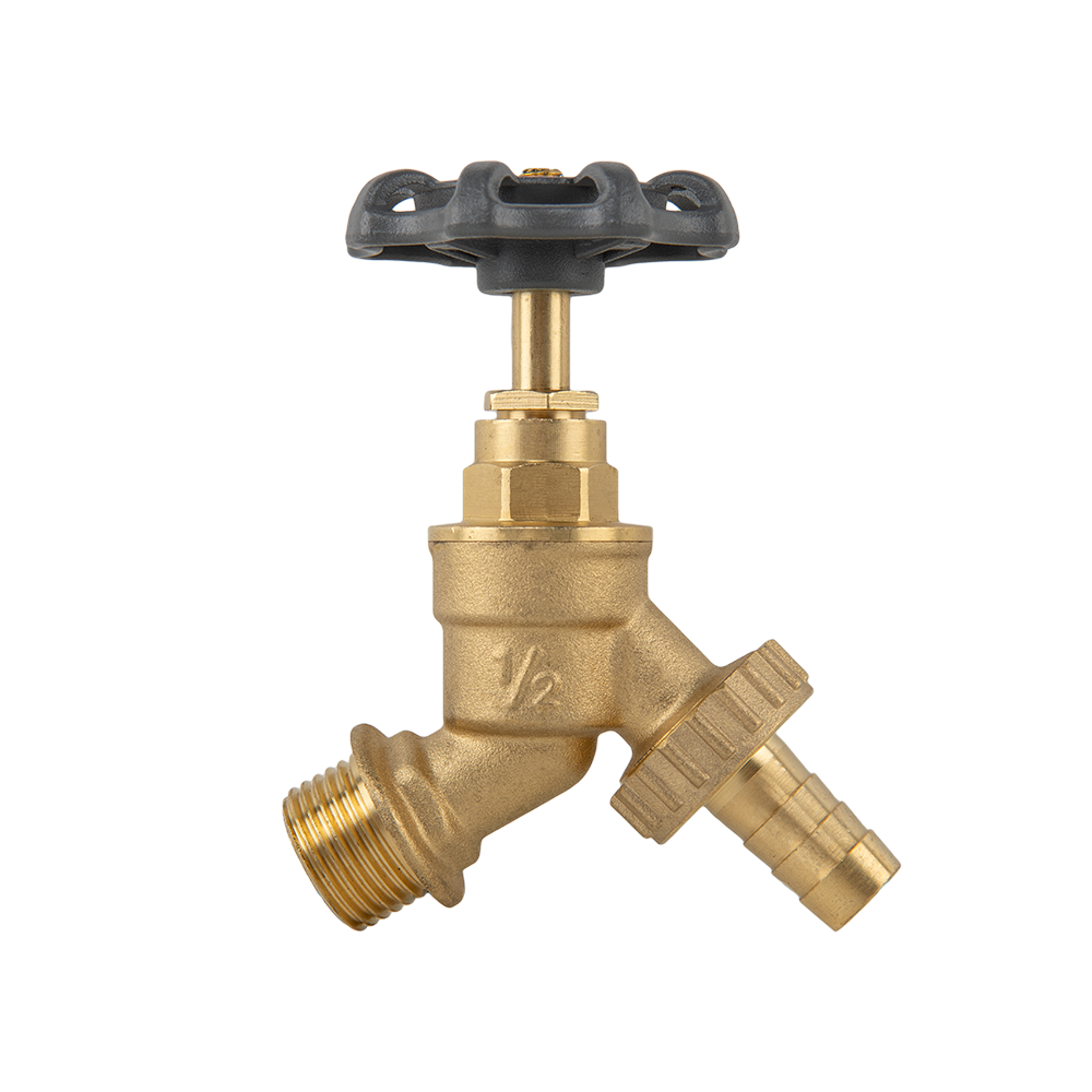IBC 2” S60X6 Cap with Brass Bib Round Handle Tap ½” Barb