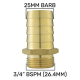 Wall Flange Kit 32mm MDPE + 25mm Brass Barb