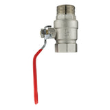 Wall Flange Kit 32mm MDPE + Lever Valve + Quick Connect Male