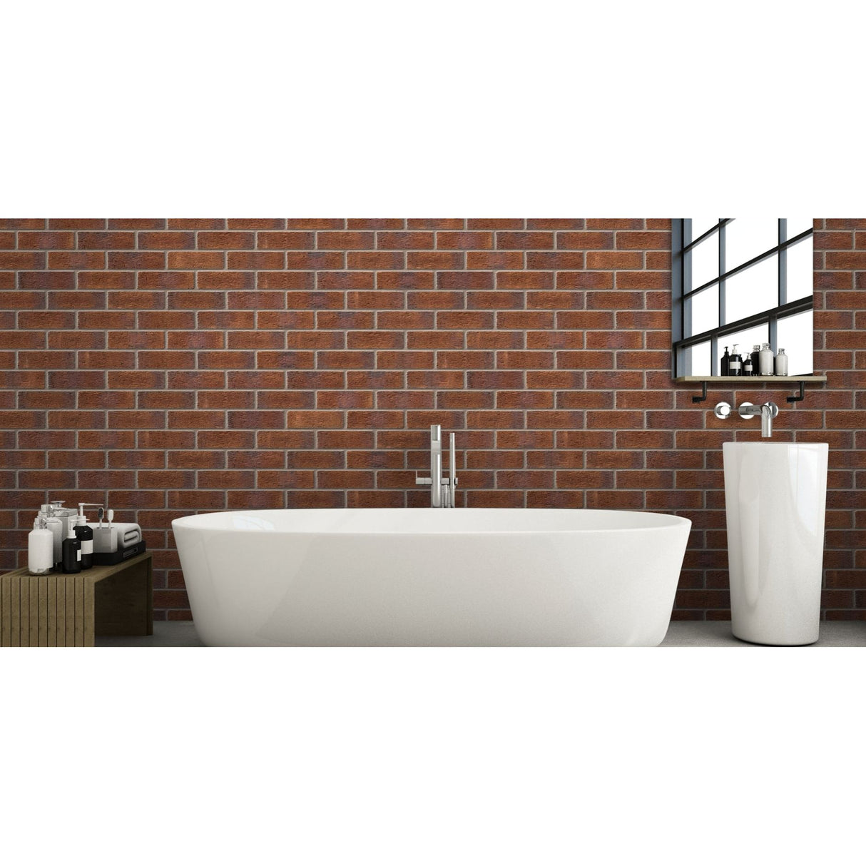 Ibstock New Burntwood Red Rustic Brick 65mm and 73mm