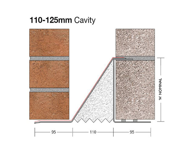 Birtley 110mm MD110 Medium Duty Cavity Wall Lintel