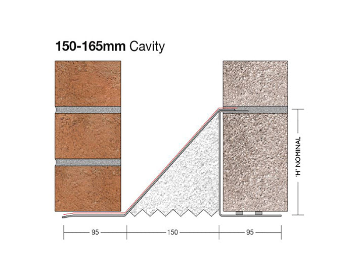 Birtley 150mm MD150 Medium Duty Cavity Wall Lintel