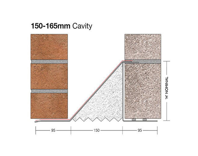 Birtley 150mm MD150 Medium Duty Cavity Wall Lintel