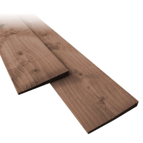 Brown Treated Featheredge Fencing Board (6679567368371)