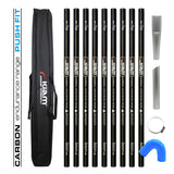 CARBON Fibre Endurance Range Push-fit Gutter Vacuum Pole Kit (51mm Diameter) 20ft-40ft Kits