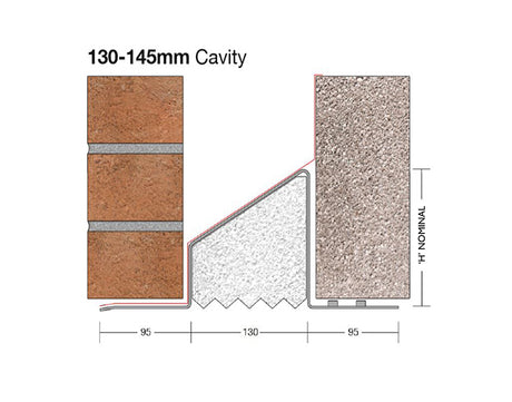 Birtley 130mm CB130 Standard Duty Cavity Wall Lintel