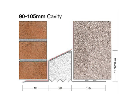 Birtley 90mm CB90/130 Standard Duty Cavity Wall Lintel