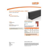 Catnic CN81C Steel Box Lintel External Solid Wall