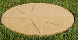 Celestial Star Concrete Stepping Stone on grass