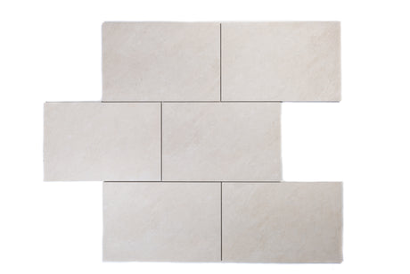 Luzia Porcelain Paving Cloud White Outdoor Tiles