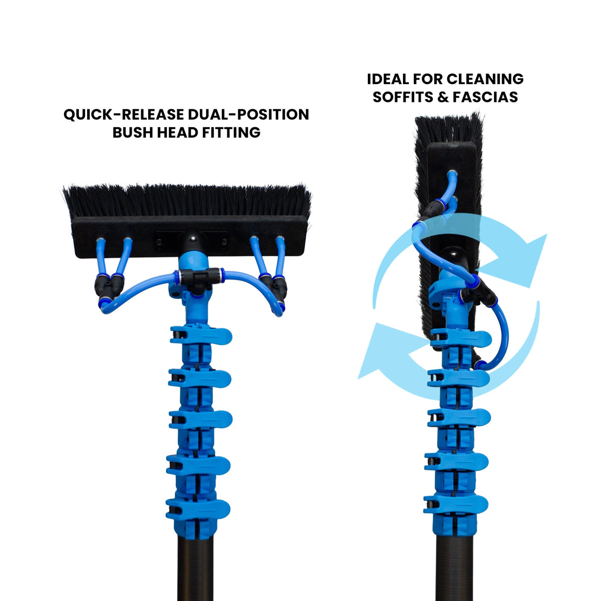 Aquaspray Venom 40ft 30T High-Mod Waterfed Window Cleaning Pole – 8-Section