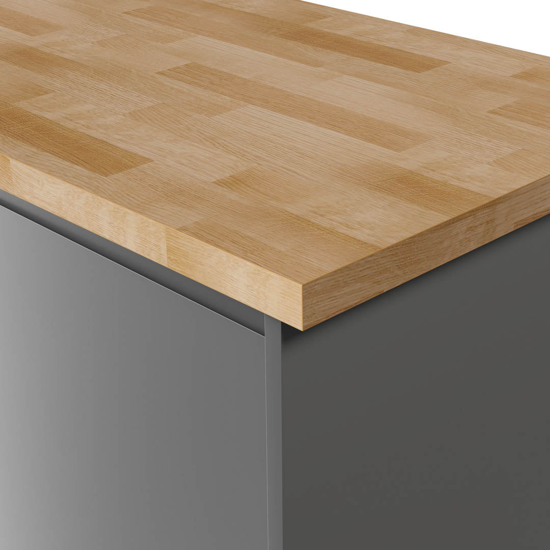 Deterra Solid Oak Real Wood Kitchen Worktops 40mm (T)
