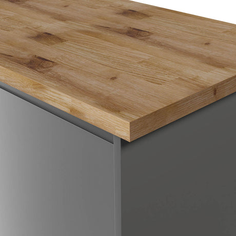 Deterra Rustic Oak Real Wood Kitchen Worktops 40mm (T)