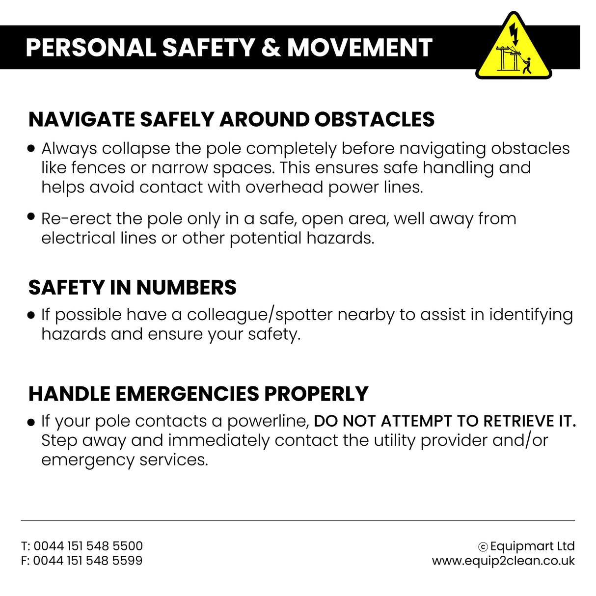 Aquaspray Venom 18ft Hybrid 50% Carbon, 50% Fiberglass Waterfed Window Cleaning Pole – 4 Sections