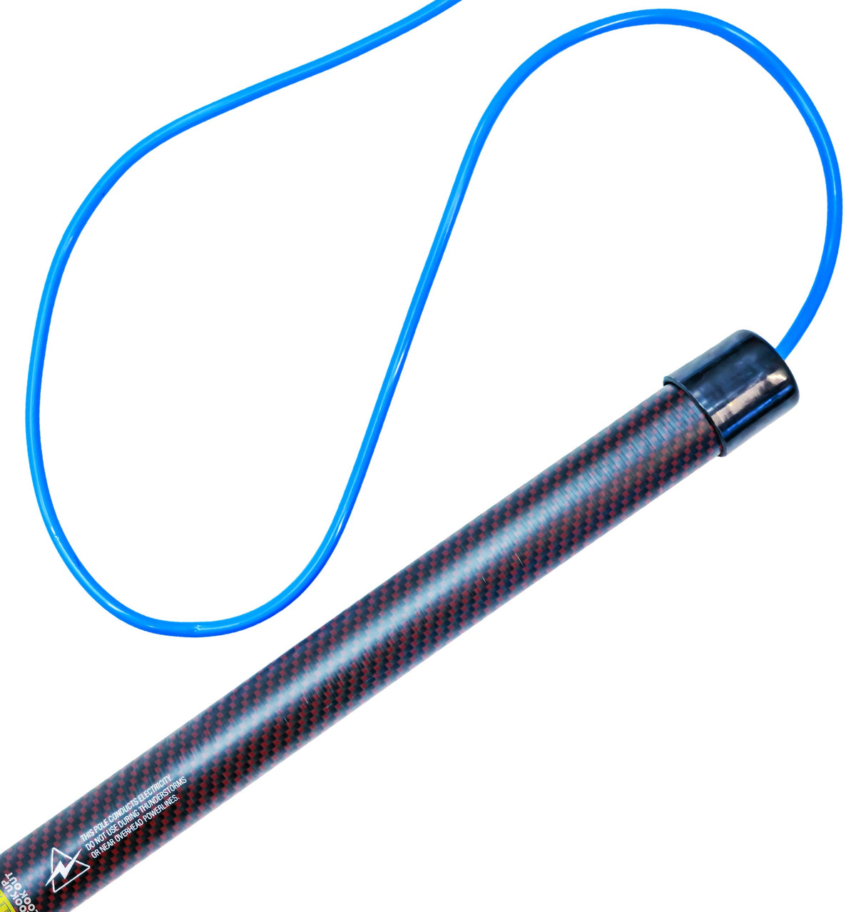 Aquaspray Venom 22ft Hybrid 50% Carbon, 50% Fiberglass Waterfed Window Cleaning Pole – 5 Sections