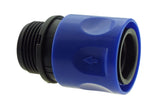 IBC 2” S60X6 Cap with ¾” BSP Threaded Hose Connector Blue and Double Male