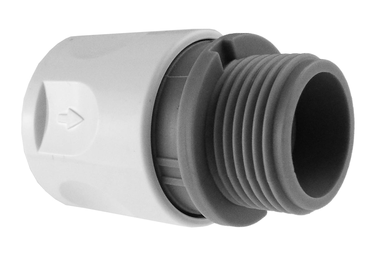 IBC 2” S60X6 Cap with Male Quick Connector and ¾” BSP Threaded Hose Connector