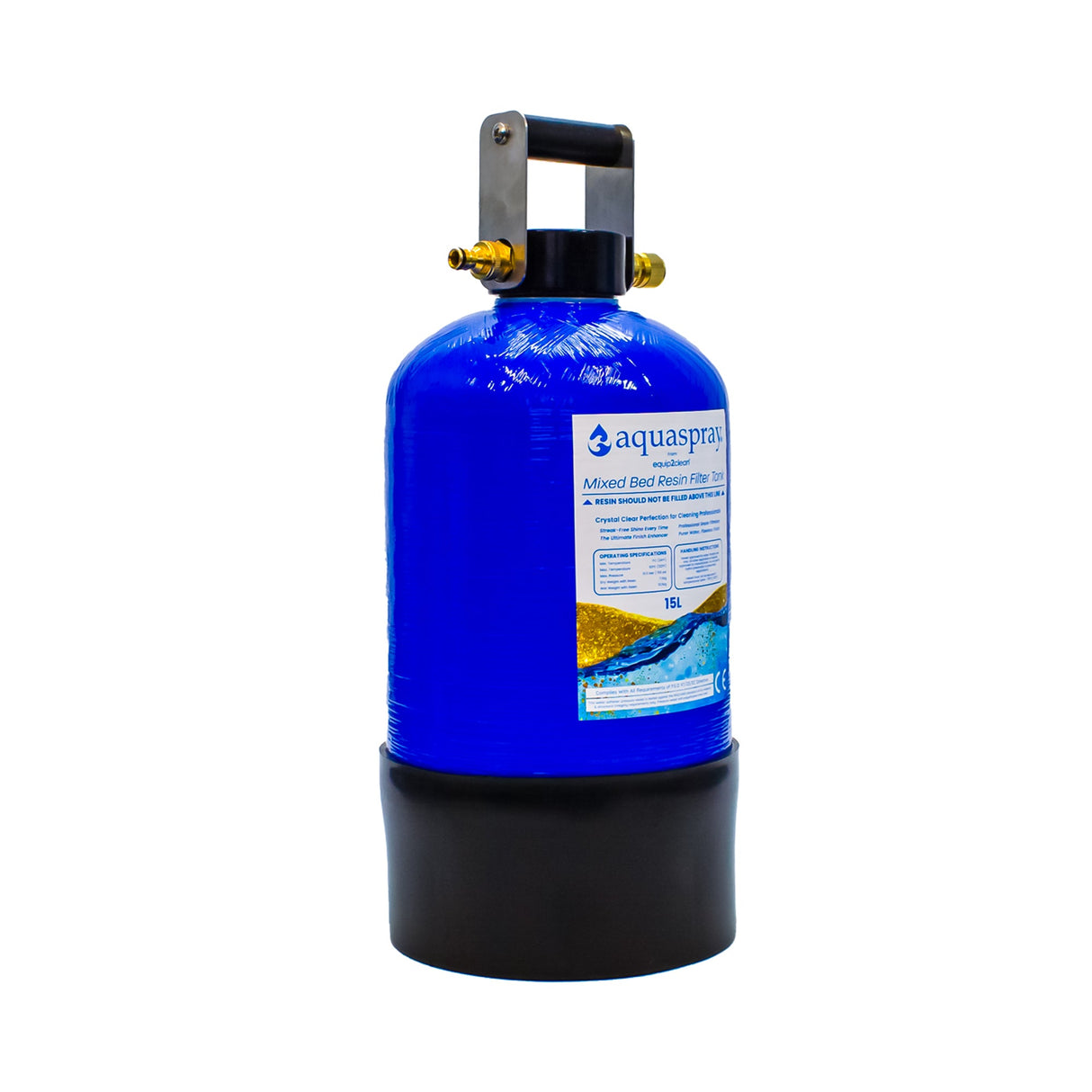 Aquaspray De-Ionising Water Filter Carry Tank 10, 15 or 25 Litre (Inc. Resin)