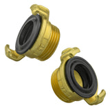 IBC 2” S60X6 Cap with Geka Type Fittings 25mm Barb