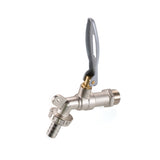 IBC 2" S60X6 - 1/2" BSP Extender Adaptor with Lever Tap Hose Barb and Lever Lock