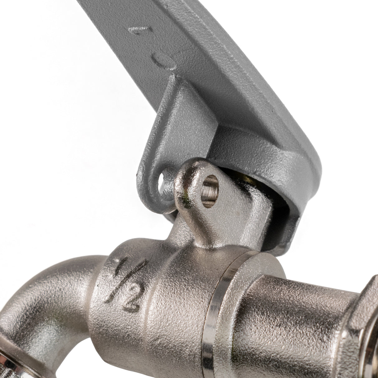 IBC 2" S60X6 - 1/2" BSP Cap with Lever Tap Hose Barb and Side Lock